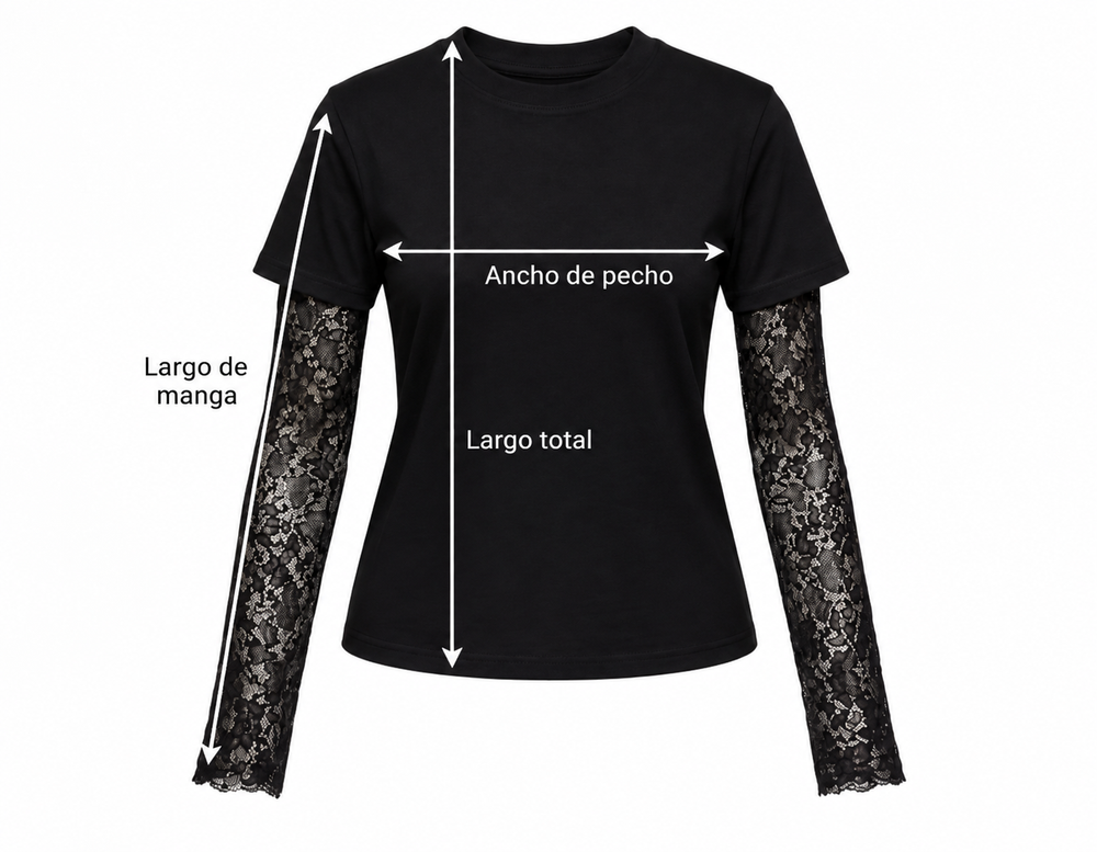 Medidas de la prenda