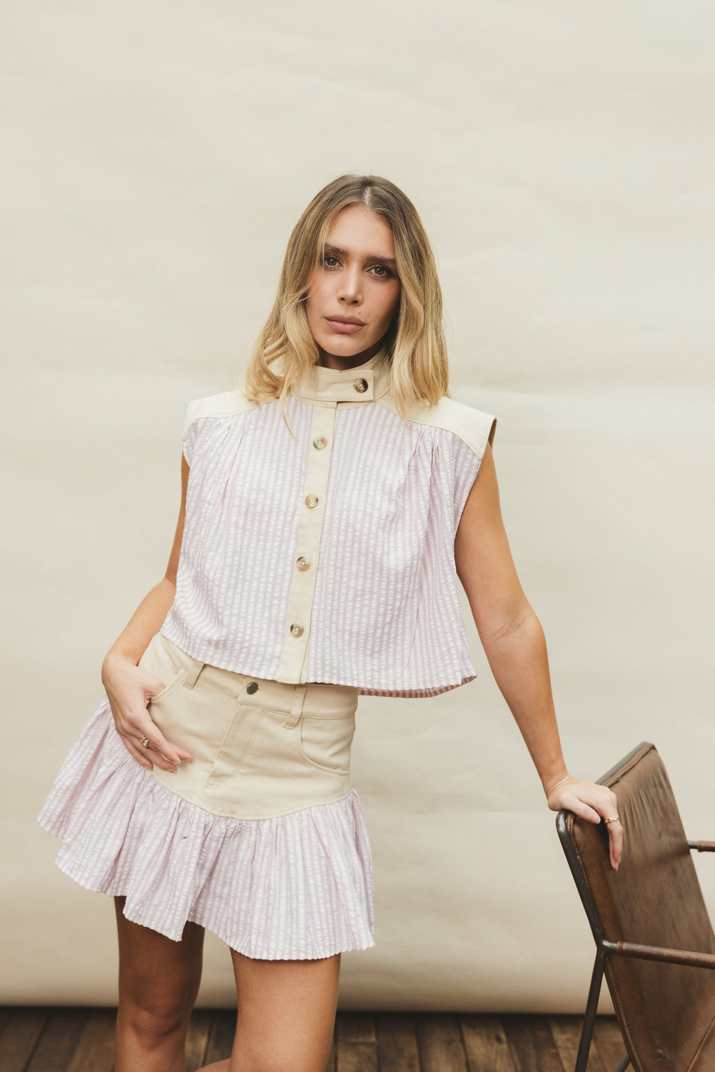 BLAIRE SKIRT- PINK