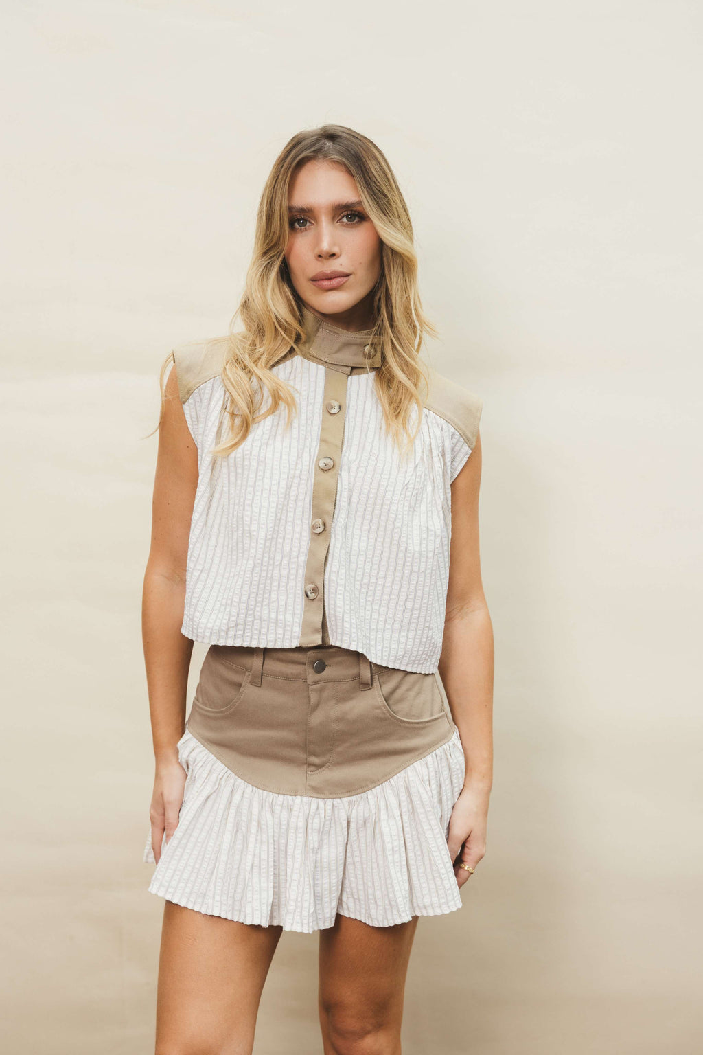 BLAIRE VEST - SAND