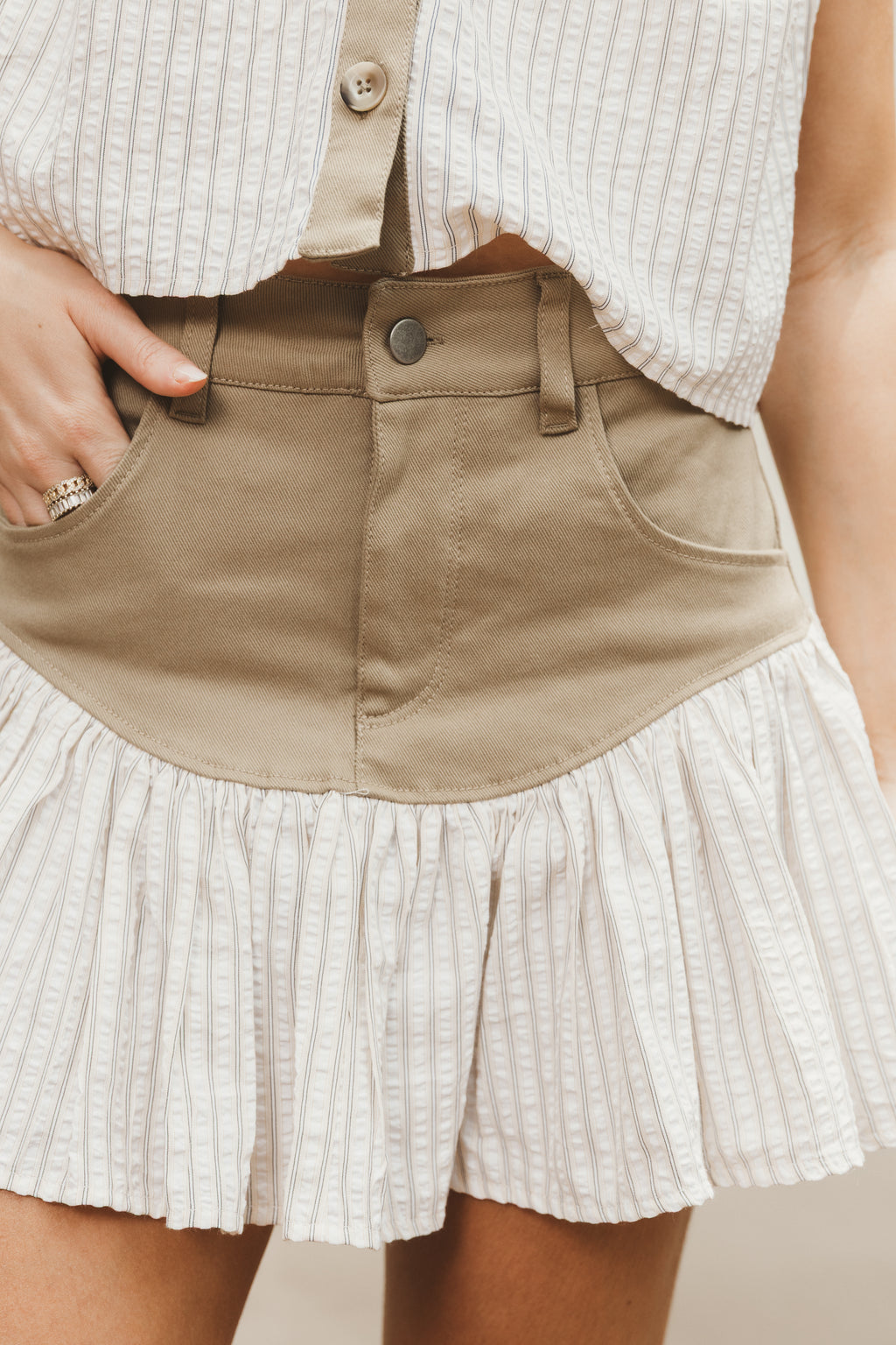 BLAIRE SKIRT - SAND