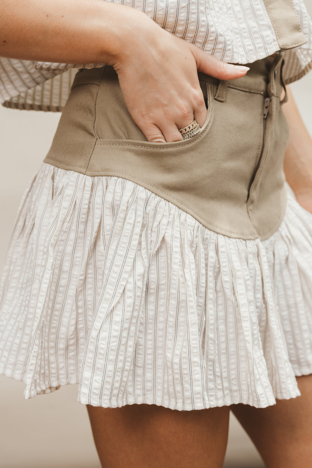 BLAIRE SKIRT - SAND