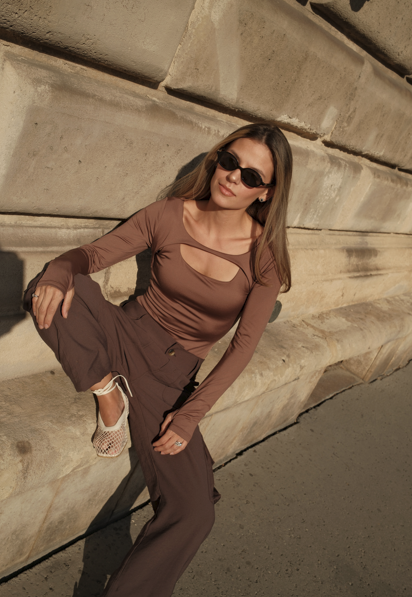 BIANCA BODYSUIT CHOCOLATE