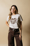 COWBOYS T SHIRT - TAUPÉ