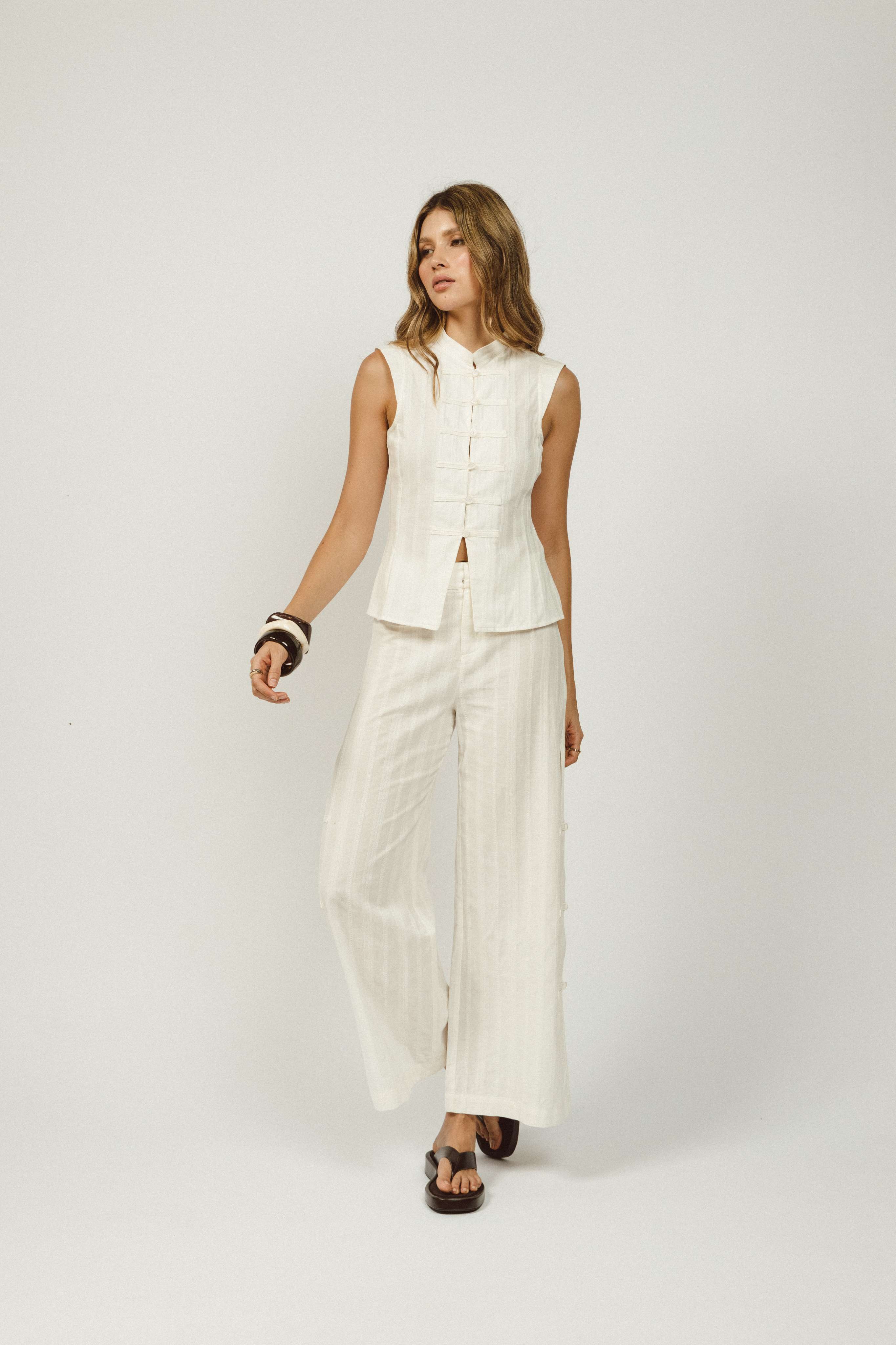 BELIZE PANT -  WHITE
