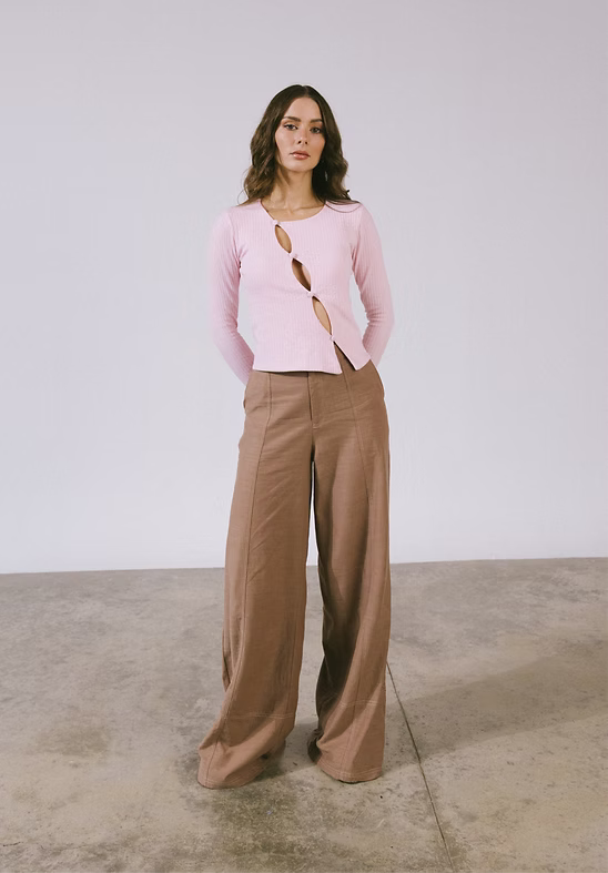 HAMPTONS PANT - COFFEE