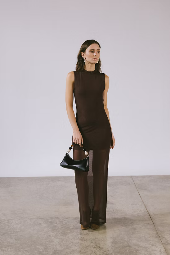 ILANA MAXI DRESS - CHOCOLATE