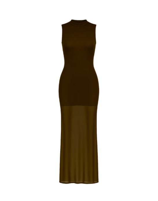 ILANA MAXI DRESS - CHOCOLATE