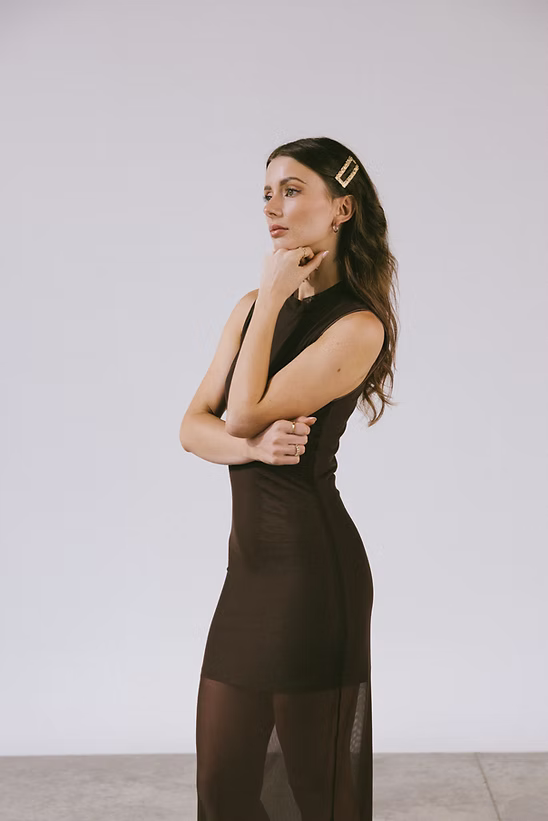 ILANA MAXI DRESS - CHOCOLATE